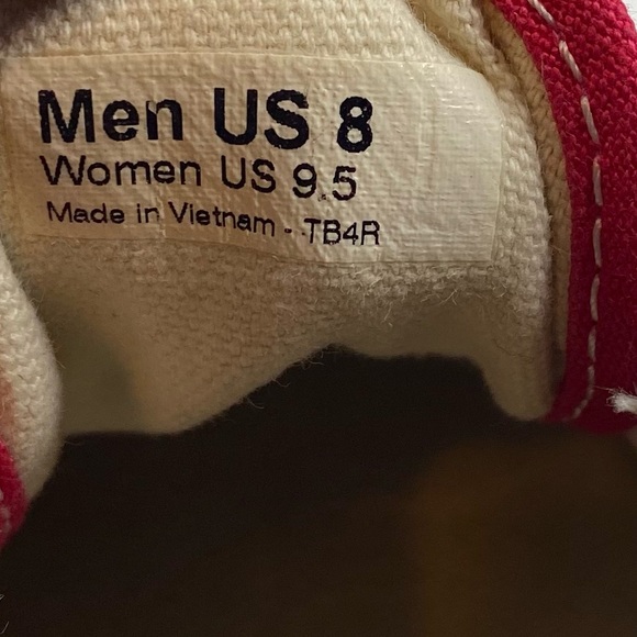 Vans red authentic men’s size 8 - Picture 6 of 6